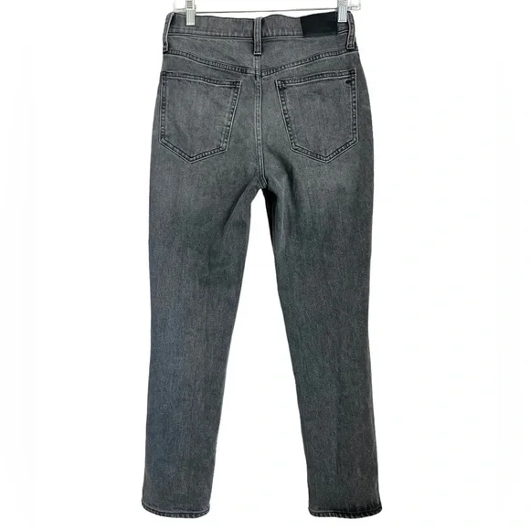 Madewell Perfect Vintage Jean in Connell Wash: Ripped Edition Size 26 Gray - Picture 6 of 11